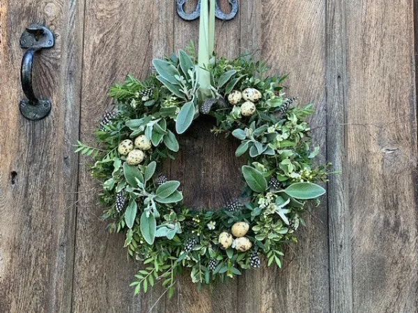 Easter Wreath With Greenery